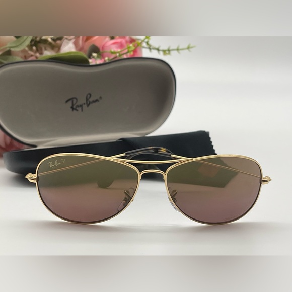 Authentic Ray Ban Aviator Brown Sunglasses - Picture 9 of 15